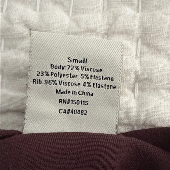 Varley Deep Burgundy /maroon High Neck Top - Picture 9 of 13